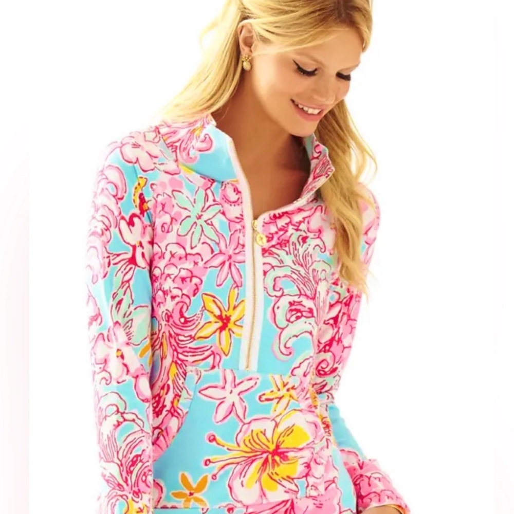 Lilly Pulitzer Skipper Popover Breakwater Blue Lolita XS